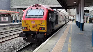 Crewe Station with DB 90s for Freightliner