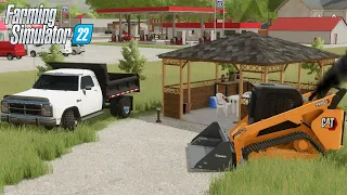 WE MADE AN INVESTMENT + PATIO BUILDING! (Landscaping Company) Farming Simulator 2022