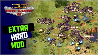 Red Alert 2 | Extra Hard Mod | KIROV GRINDER | 1 vs 7 brutal ai