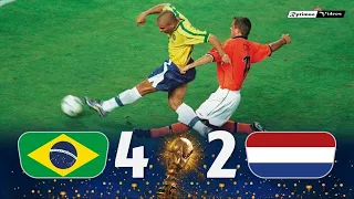 Brazil 1 4 x 2 1 Netherlands ● 1998 World Cup Semifinal Goals & Highlights + Penalties HD