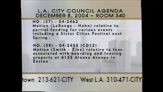Regular City Council - 12/08/04