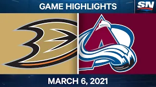 NHL Game Highlights | Ducks vs. Avalanche - Mar. 6, 2021