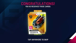 Buying 10 Lambo Egoista Card Packs Asphalt 9