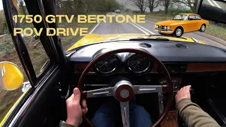 Alfa Romeo 1750 GTV Mark 1 Bertone 1969 POV Drive (4K) Italian Man Has a Chat at Traffic lights