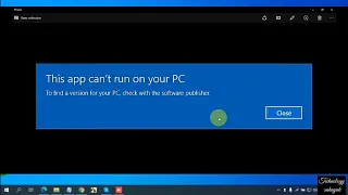 This app can't run on your pc to find a version for your pc check with the software publisher