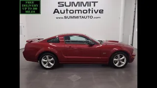 2008 FORD MUSTANG GT PREMIUM 5 SPEED DARK CANDY APPLE RED METALLIC WALK AROUND REVIEW 11949ZA SOLD!