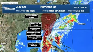 Category 3 Hurricane Ian expected to strengthen; Okeechobee County under tropical storm warning