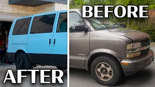 Transformed my Chevy Astro in 7 minutes With Bed Liner - Durabak