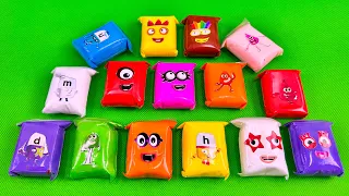 Finding Numberblocks in CLAY Bags Coloring! ASMR