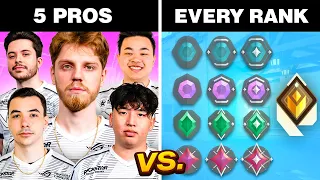 Can 5 NRG Pros Beat EVERY RANK In VALORANT!?