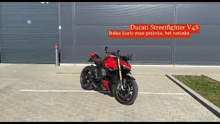 Linelis Ride S02E04. Motociklo Ducati Streetfighter V4S apžvalga. Italų kurinys kurio aš nesupratau.