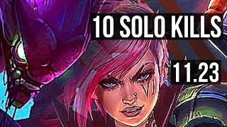 KHA vs VI (JNG) | 10 solo kills, 1.5M mastery, Dominating | BR Diamond | 11.23