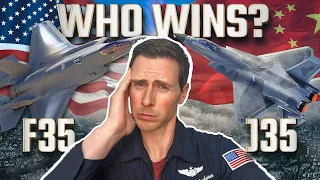 F-35 vs Chinese J-35 | Fighter Pilot Reacts