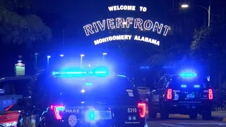 Arrests in Montgomery, Alabama riverfront brawl | Raw scene video