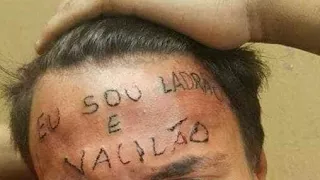 O testa tatuada foi preso de novo