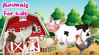 Animals Names for kids | Animals Sound & Video learning for kids