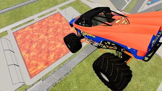 TOP 100 Random Monster Truck Jumps & Destruction - BeamNG.Drive