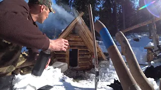 ОЛЯ ЧУДОМ ОСТАЛАСЬ ЖИВА.ПОЖАР В ЗИМОВЬЕ. ВЫНЕС ДВЕРИ,СГОРЕЛО ВСЁ! СТРОЮ "ВЕРХОВУЮ" ИЗБУ