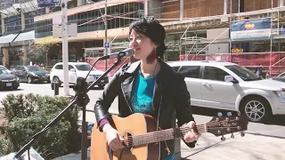 Ed Sheeran / Thinking Out Loud -Busking in Canada - (Nancy acoustic cover #004)