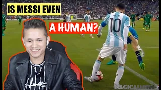 IS LIONEL MESSI EVEN HUMAN? - 15 Times He Did The Impossible 🔥 REACTION 😳