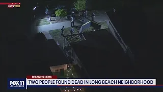 Police investigating after 2 found dead in Long Beach neighborhood