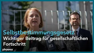 Lisa Paus (B'90/Grüne) und Marco Buschmann (FDP) über das Selbstbestimmungsrecht am 23.08.23