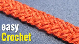 Easy Crochet: How to Crochet 3-stitch Romanian Cord. Free a Romanian Cord diy tutorial.