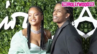 Rihanna & ASAP Rocky Flirt Together At The Fashion Awards Red Carpet At Royal Albert Hall In London