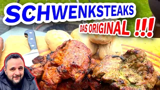 SCHWENKSTEAKS auf dem Schwenkgrill perfekt grillen --- Klaus grillt