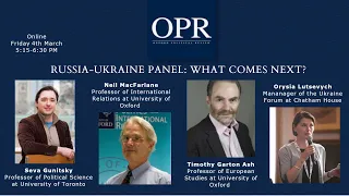 Panel on Russian invasion of Ukraine