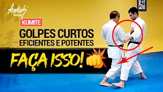 KUMITE: COMO TER EFICIÊNCIA E POTÊNCIA NO GOLPE A CURTA DISTÂNCIA - KARATE | Helio Arakaki Sensei