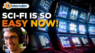 How To Make Realistic SciFi Control Panels | Blender Tutorial