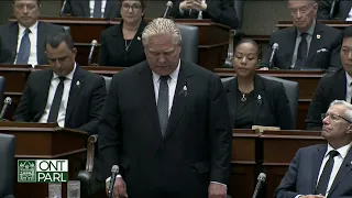 Premier Doug Ford delivers remarks on the passing of Queen Elizabeth II