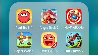 Redball, Redball4, Redball5, çocuk oyunları