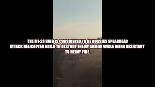 🔴 Russian War In Ukraine   Russian MI 24 Hind Helicopter Shot Down By Ukrainian Anti Air Missile