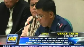 Relieved SAF Chief Napeñas, umamin na siya ang namahala sa Mamasapano operation