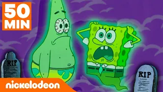 Bob l'éponge | Les épisodes les plus effrayants ! Marathon spécial Halloween | Nickelodeon France