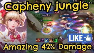 CAPHENY JUNGLE GAMEPLAY - INSANE 42% DMG/ AOV SOLO RANK/ RoV/ Liên Quân Mobile