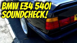 BMW E34 540I/6 V8 Soundcheck