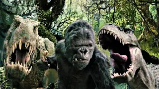 King Kong (2005) - King Kong Contro i T-Rex (HD)