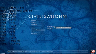 CIV VI: Ryzen 5 1400, GTX 1050ti -1080p - ULTRA