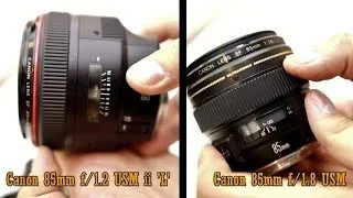 Canon 'L' lens challenge: 85mm f/1.2 'L' vs. 85mm f/1.8