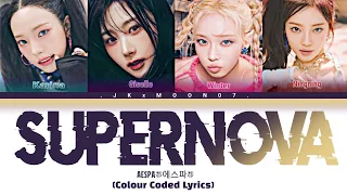 AESPA(에스파)- SUPERNOVA | Colour Coded Lyrics | JKxMOON