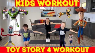 Kids Workout - Toy Story 4 Figures And Their Exercises For Kids! (age 3-10)