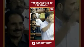 Modi Listens To Two People, Amit Shah And Adani: Rahul Gandhi Lashes Out At PM Modi |#shorts