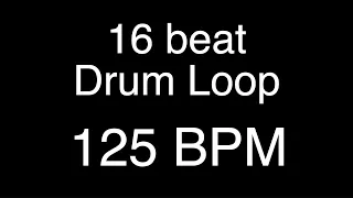 125 BPM - 16 beat Drum loop