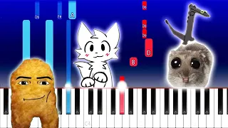 GEGAGEDIGEDAGEDAGO VS CHIPI CHIPI VS SAD HAMSTER VIOLIN VS TOOTHLESS DRAGON DANCING (Piano Tutorial)