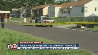 Tulsa police investigating north Tulsa homicide after man found dead with gunshot wound