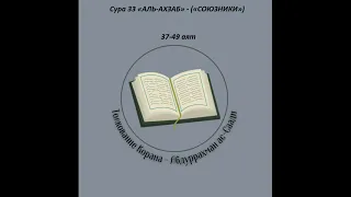 Тафсир - Сура 33 «АЛЬ-АХЗАБ» - («СОЮЗНИКИ») 37-49 аят