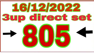 Thailand Lottery direct Set formula single 3up Date#16/12/2022